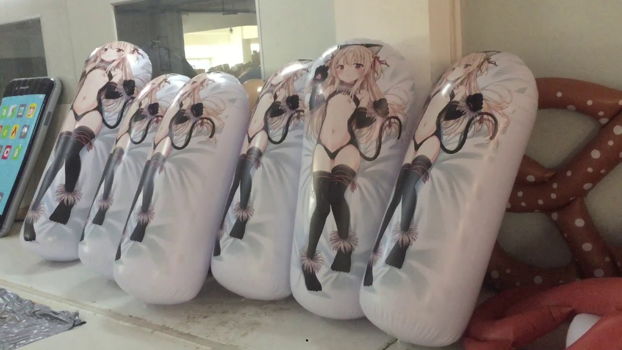 Customized inflatable uv printing anime pillow bop bag YouTube