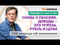 Провалы российской экономики. Пенсии. Доходы россиян. Рубль и цены. Экономика за 1001 секунду