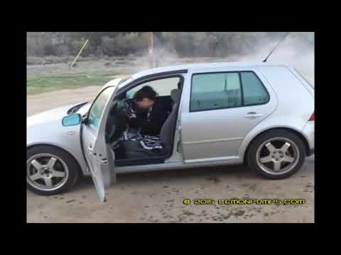 Girl Cranks & Revs Her Smokey VW Diesel