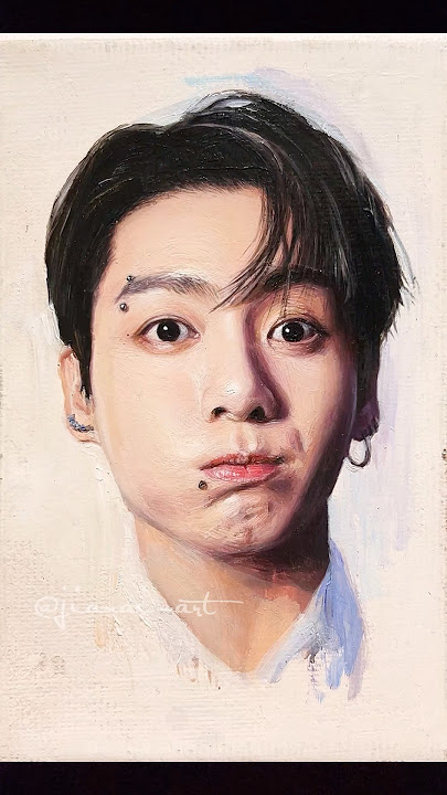 He is so cute and hot!#jungkook #kpop #portrait #oilpainting