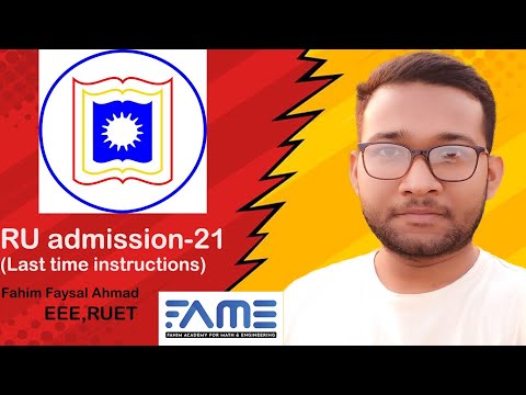 RU admission - 21 (Last time instructions)