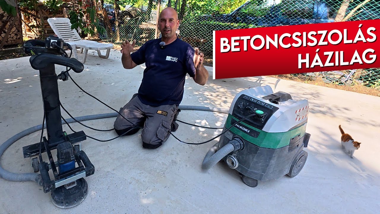 Betoncsiszolás házilag - így lesz sima a betonod