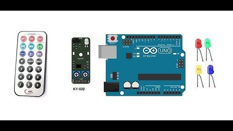 Allumer quatre LEDs par la télécommande en utilisant le capteur infrarouge KY-032 et l