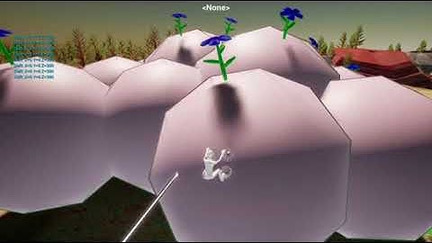 Picking flowers off a blob