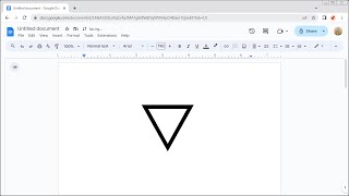 How to Insert the White Down-Pointing Triangle Symbol in Google Docs