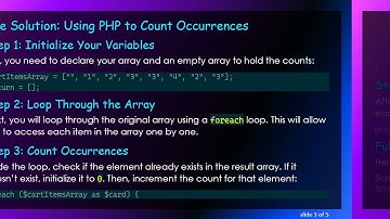 How to Count Element Occurrences in an Array and Save as a Dictionary in PHP