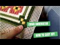 Tapeçaria/Tapestry - Como arrematar - How to Cast Off / Learning to embroider - Arremate/Cast off