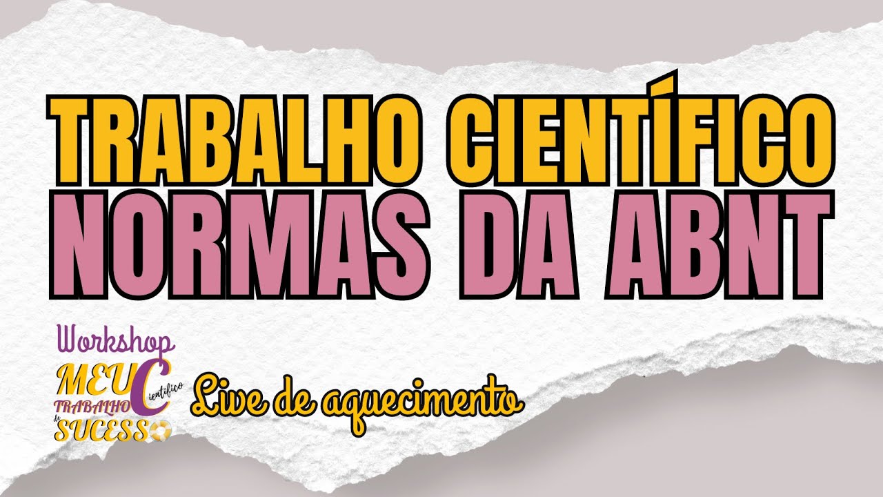 Como fazer o seu trabalho seguindo as nas normas da ABNT - YouTube