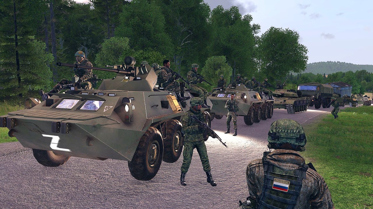 Russian reinforcements from Chechnya were ambushed by a Ukrainian