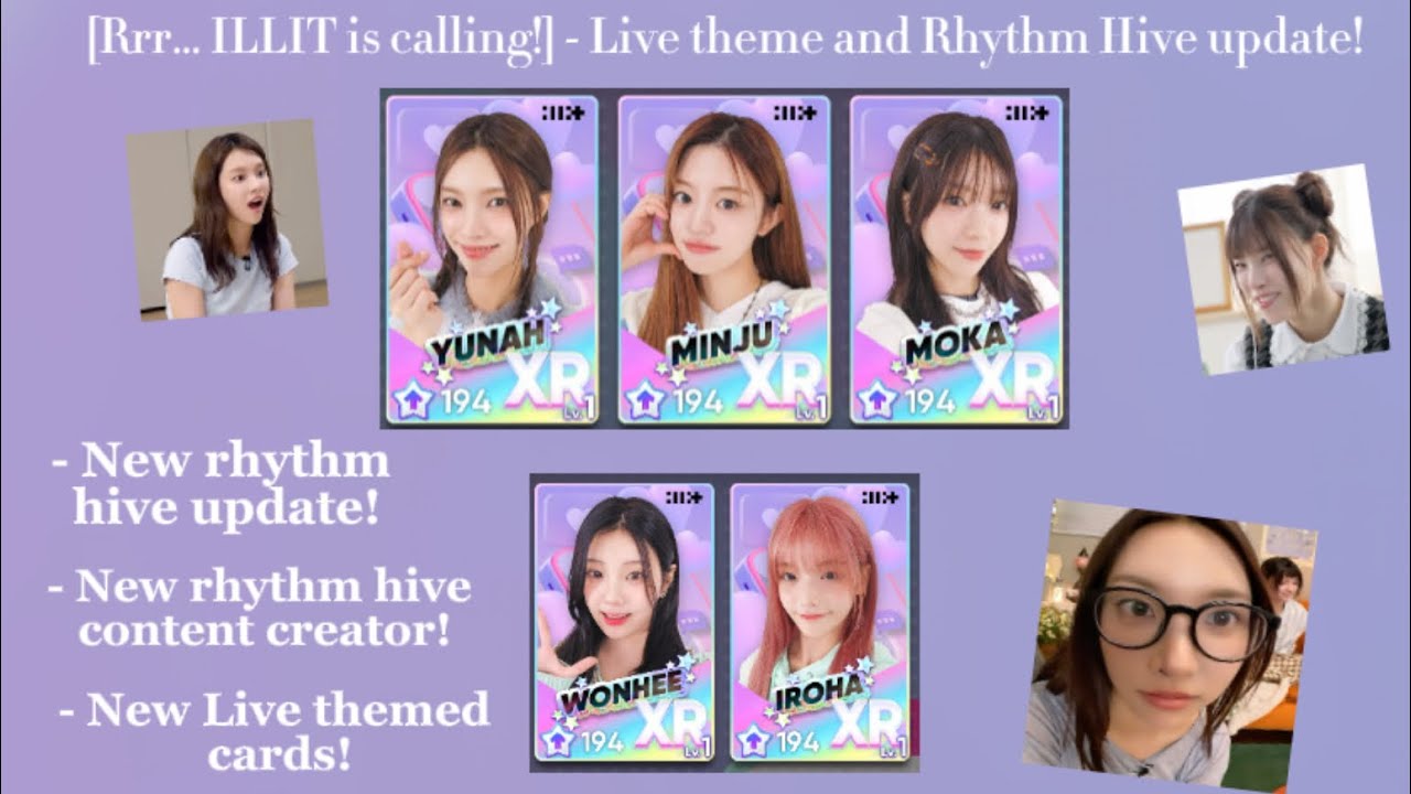[Rrr… ILLIT is calling!] - Live themed cards and Rhythm hive update!!