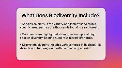 What Does Biodiversity Include? - Ecosystem Essentials
