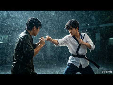 [Dubbed] Lam Thu Nam fights the man in black in the rain.