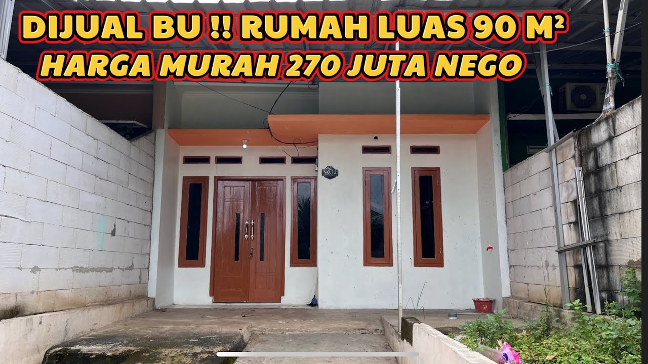DIJUAL BU !! RUMAH MURAH TIPE 45/90 || HARGA MURAH 270 JUTA NEGO || STRATEGIS DEKAT HOSPITAL ANANDA