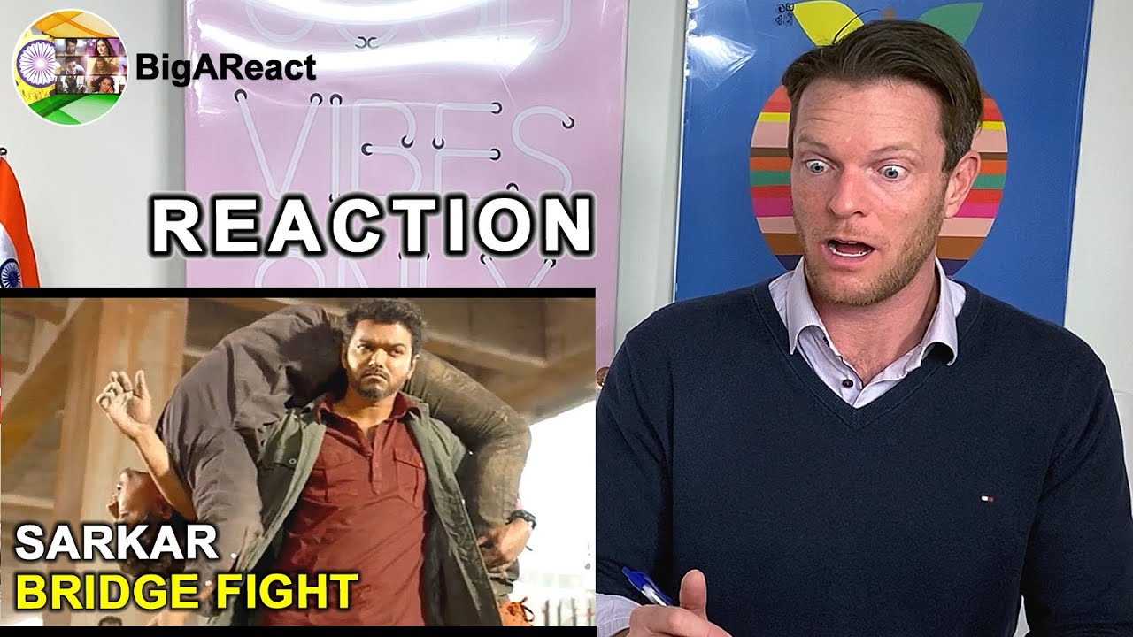SARKAR BRIDGE FIGHT SCENE REACTION | Thalapathy Vijay | 