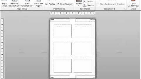PowerPoint 2010 Tutorial Using the Handout Master Microsoft Training Lesson 14.3