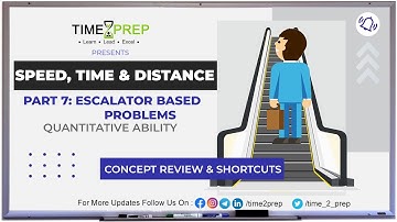 Speed Time & Distance - 7 | Escalator Based Problem | CAT 21