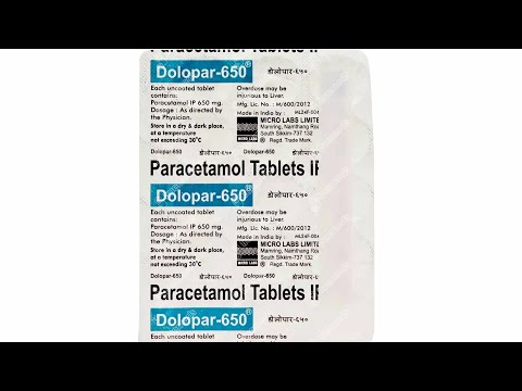 Dolopar 650 tablet uses,side effects and doses in hindi - YouTube