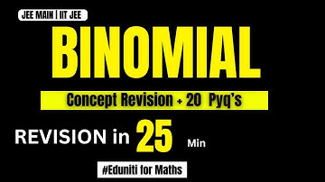 After This BINOMIAL Is Your Favourite. |JEE-2026🔥#jee#eduniti#revision