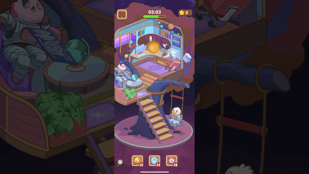 Dreamy Room – Level 35 Walkthrough | Outer Space Treehouse 🚀