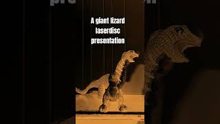 toothless Zilla laserdisc presents a giant lizard laserdisc presentation