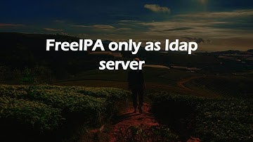 FreeIPA only as ldap server