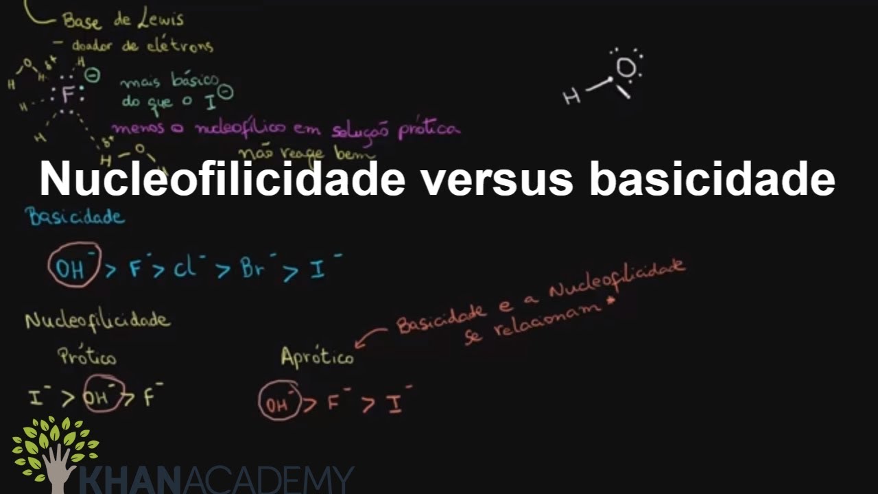 Nucleofilicidade versus basicidade qu mica org nica khan academy