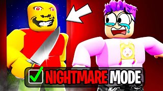 Can We Beat ROBLOX WEIRD STRICT DAD NIGHTMARE MODE!? (SECRET ENDING)