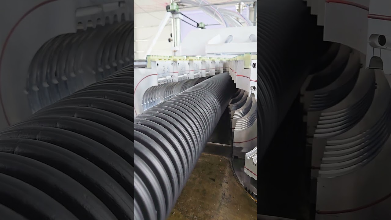 Aluminum mold double wall corrugated pipe production line 