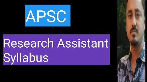 APSC-Research Assistant Syllabus