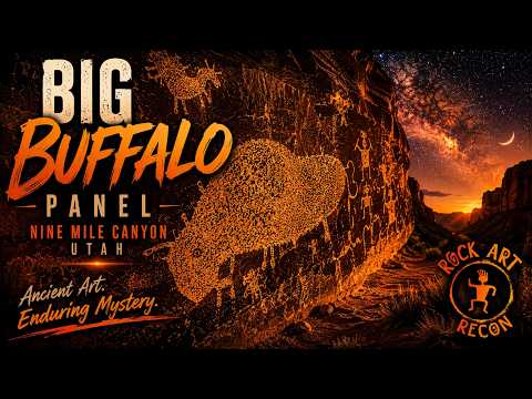 Big Buffalo Panel in Nine Mile Canyon, Utah, with Commentary