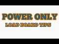 Finding and booking POWER ONLY loads