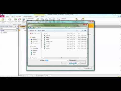 Importare file Excel in un database Microsoft Access