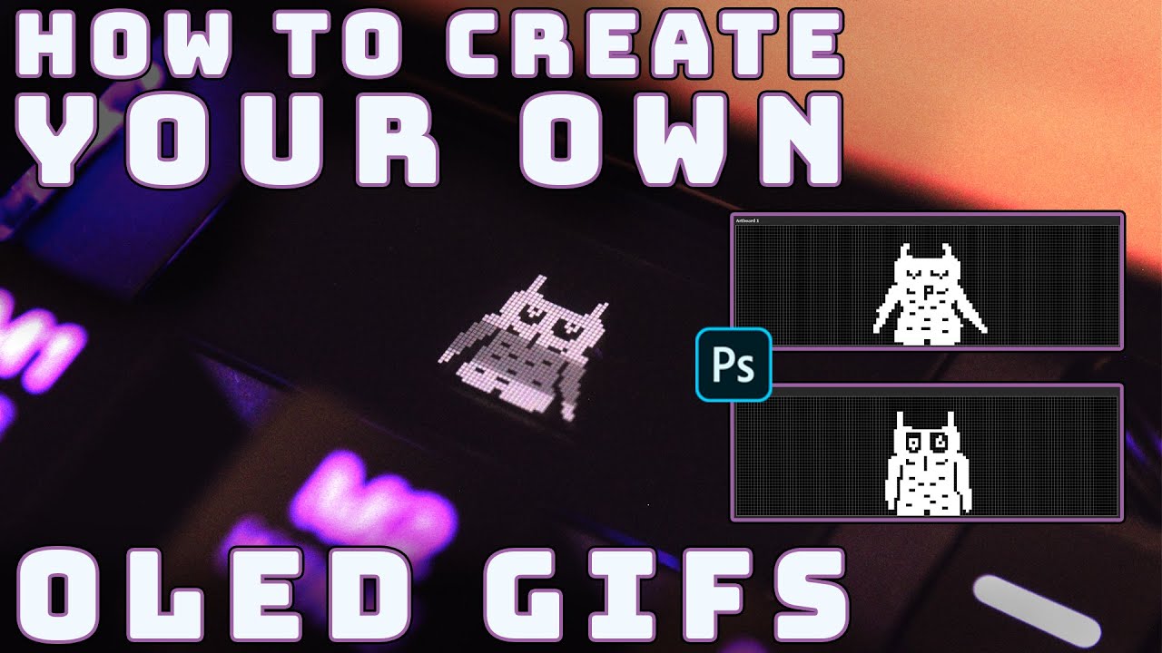 How To Create Your Own Gifs For Steelseries Apex 5 7 Pro Oled Screens Keyboard Photoshop Youtube