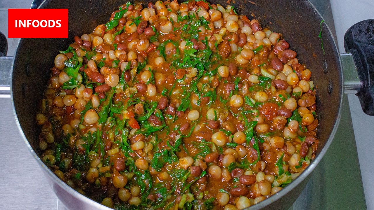 Githeri plus Spinach Recipe | How to Cook Githeri with Spinach | Infoods