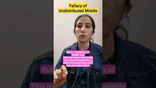2. Fallacy of Undistributed Middle | Formal Fallacies/UGC NET Paper-1 #ugcnetpaper1 #ugcnet2023