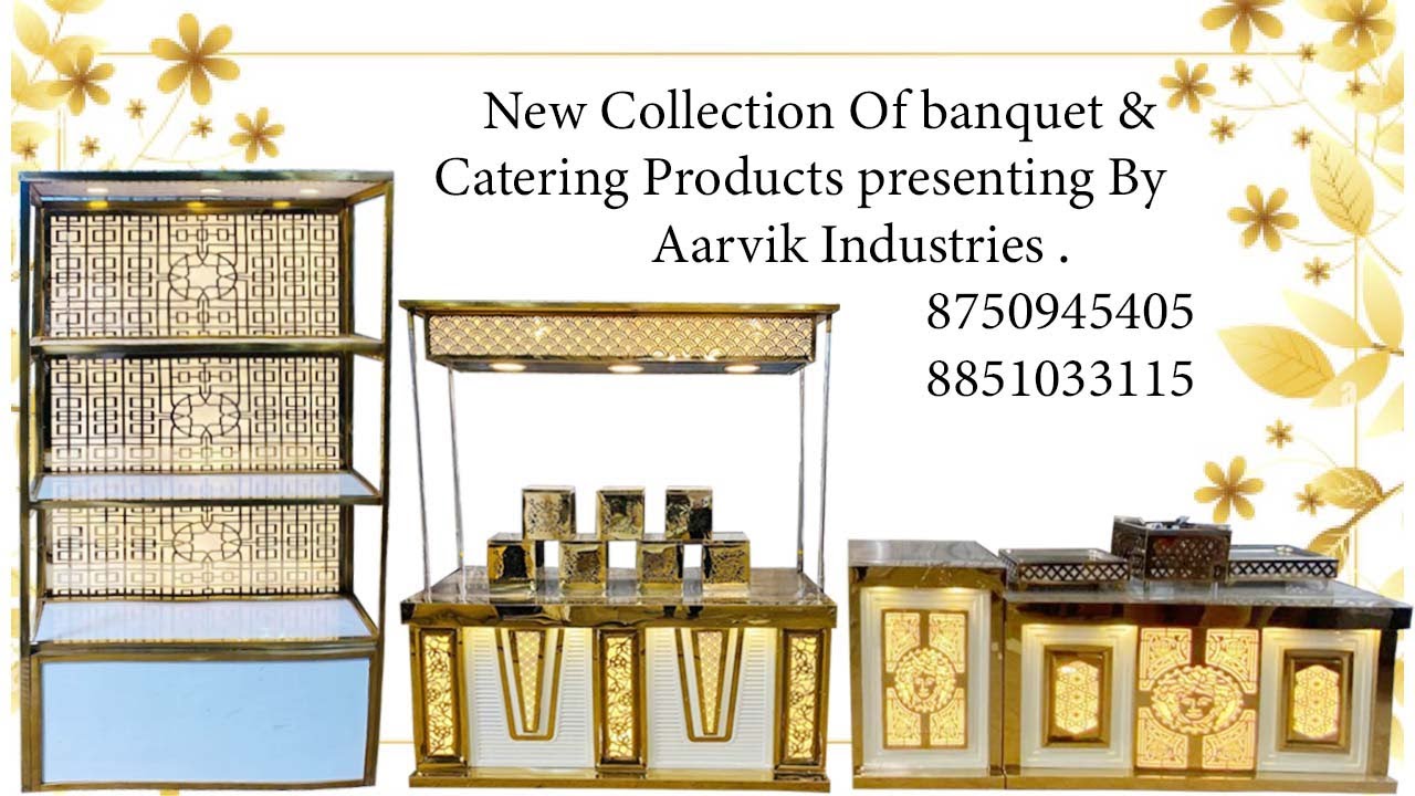 Latest Stainless Steel LED  Catering Counter By Aarvik Industries