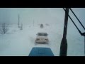 Снегопад.Зимняя дорога  Подлесное-Ивановка.Snowfall.Winter road