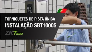 Guia de Instalação de Torniquetes de Pista Única SBT1000S - ZKTeco | By Demes