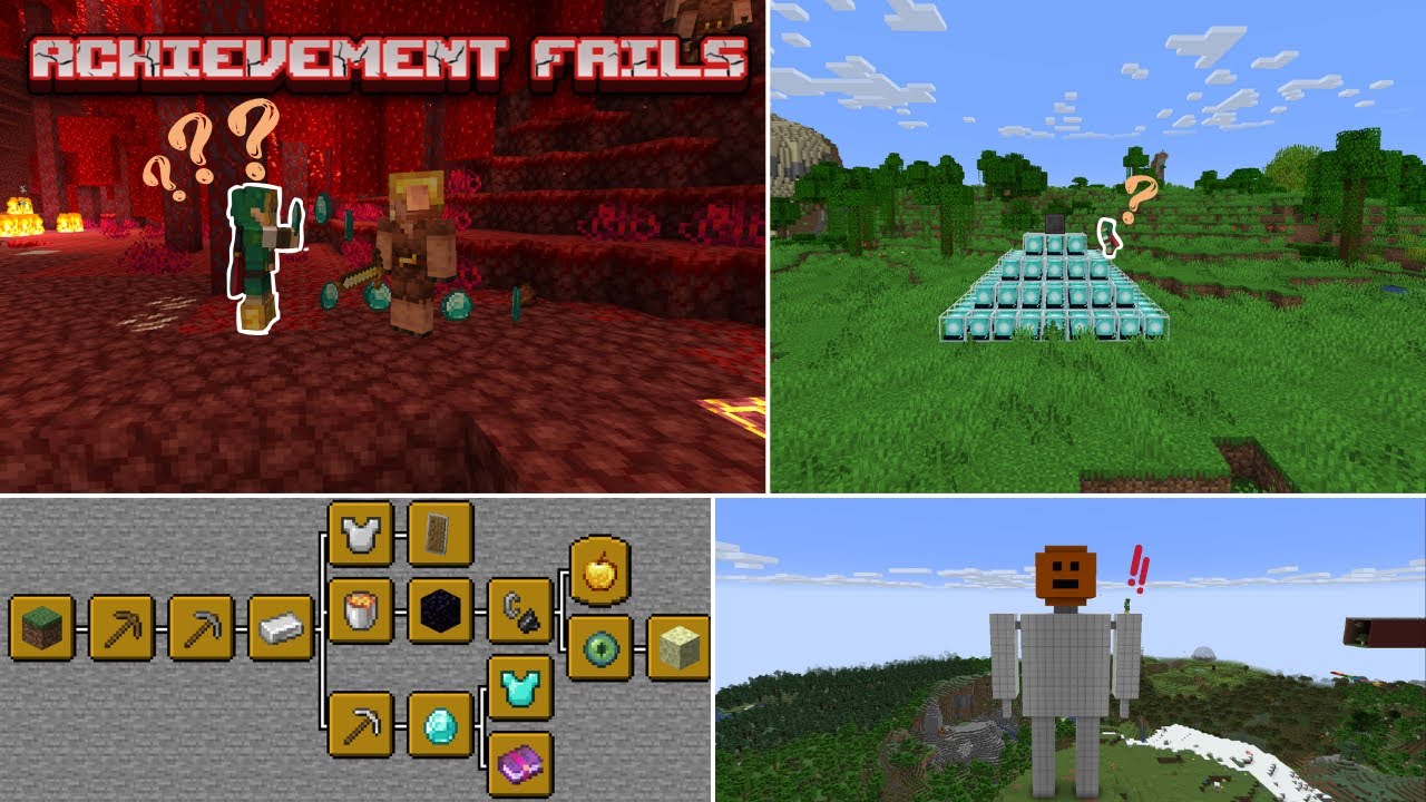 10 Minecraft Achievement Fails