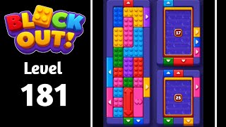 Block Out Color Sort puzzle level 181 walkthrough solution 