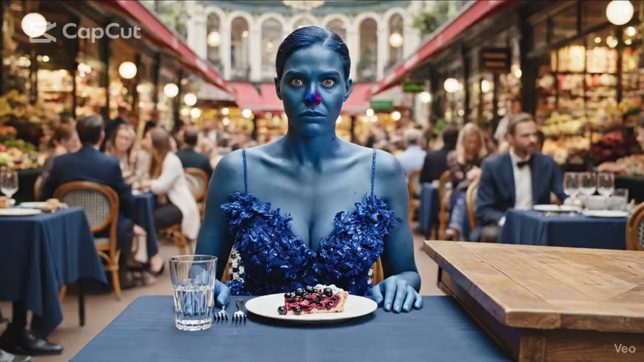 Female Blueberry Inflation in Restaurant Chaos | Female Transformations