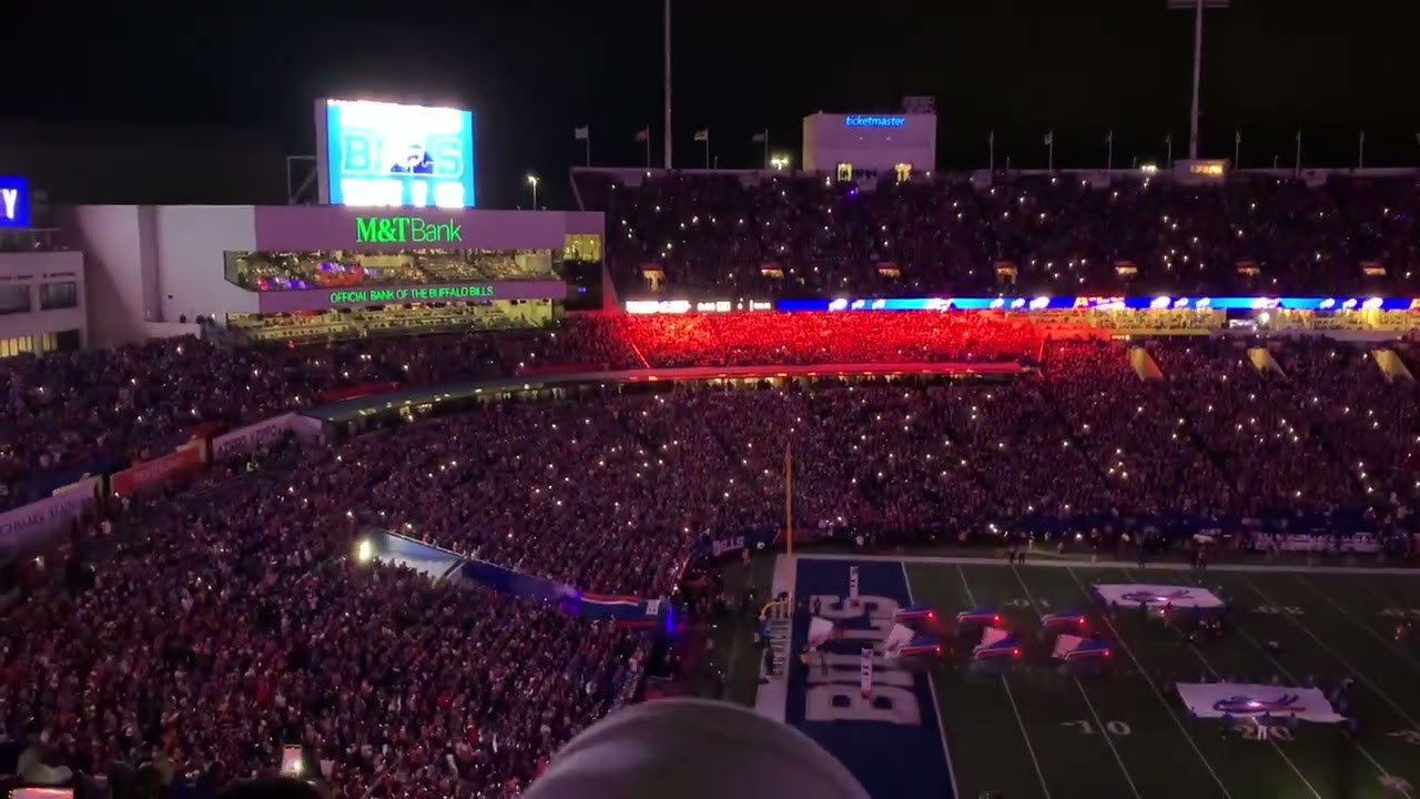 Buffalo Bills Intro and Light-show vs New York Giants SNF @ Highmark Stadium 10/15/2023