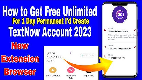 How to Create Unlimited TextNow Account Permanent  I Tell you New Extension Browser For TextNow 2023