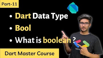 Part-11 Dart boolean Data Type || Dart Programming Tutorials in Hindi/Urdu