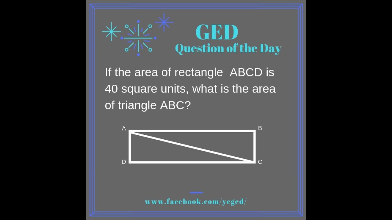 GED QOD: Deriving Area of a Triangle Formula