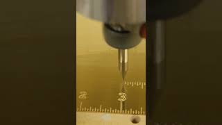 #shorts video showing the making of a brass ruler #woodworking #brass #diy