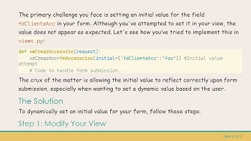How to Set an Initial Value in a Form in Django