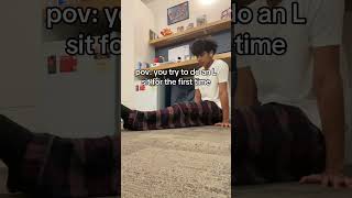 POV: you try to do an L sit for the first time