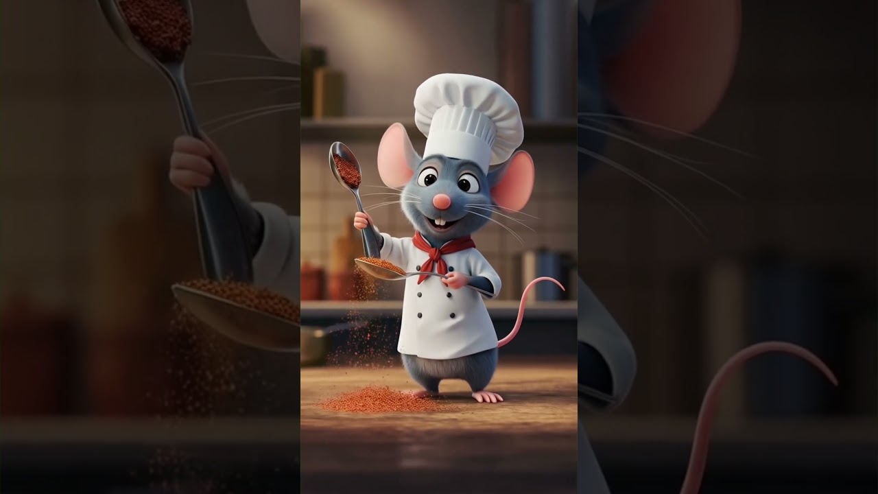 Mouse & Cat Cook Together!🐭