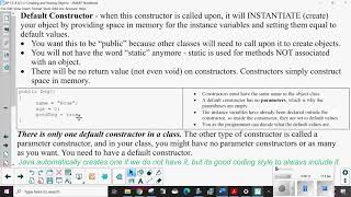 AP CS A U2 L1 Creating and Storing Objects